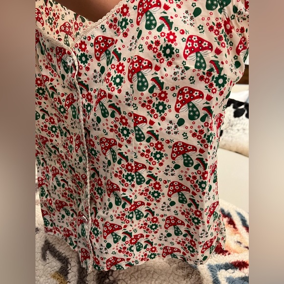 Handmade Cotton Mushroom top Size Large - Picture 14 of 15